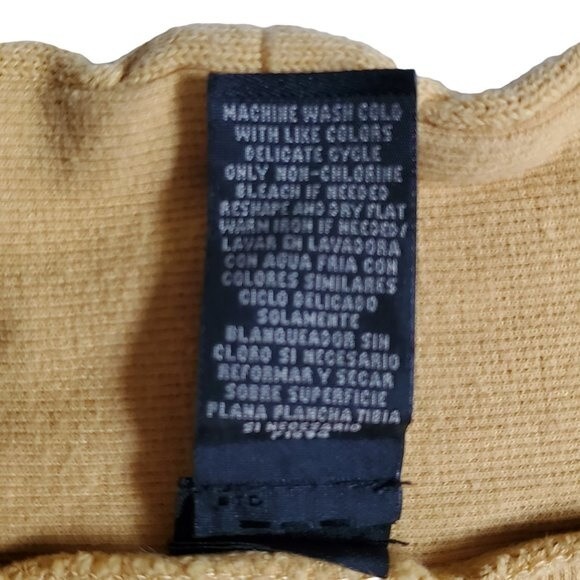 Rafaella Studio yellow long sleeve v-neck top sz L - Picture 14 of 14